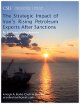 The Strategic Impact of Iran`s Rising Petroleum Exports After Sanctions