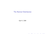 The Normal Distribution