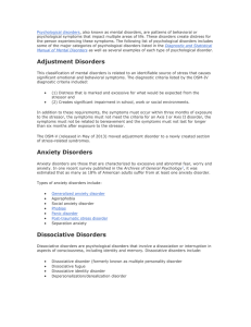 Personality Disorders - Dobson Social Studies