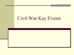 Civil War Key Events