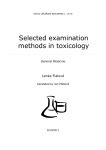 Selected examination methods in toxicology