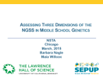 assessing three dimensions of the ngss in middle school genetics