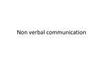 Non verbal communication