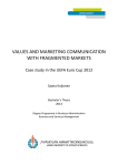 values and marketing communication with fragmented