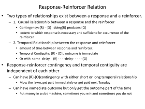 conditioned reinforcer