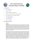 2012 OCSD Diversion Synthesis Report Template