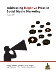 Addressing Negative Press in Social Media Marketing