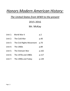 Honors Modern American History