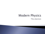 Modern Physics - Leaving Cert Physics
