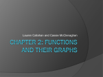 CHAPTER 2: Functions and Their Graphs