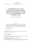 Convergence of the fractional parts of the random variables