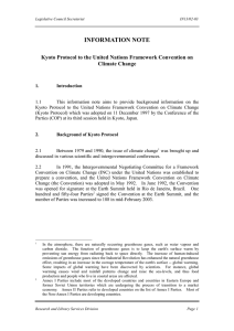 Kyoto Protocol to the United Nations Framework Convention on