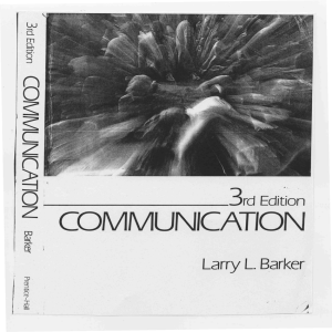 L Barker, Communication, Chap#4