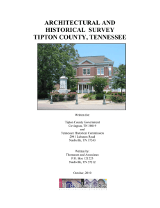 architectural and historical survey tipton county
