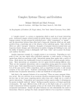 Complex Systems Theory and Evolution