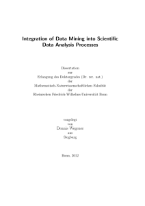 Integration of Data Mining into Scientific Data Analysis Processes