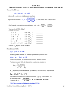 PDF notes - Chemistry and Biochemistry