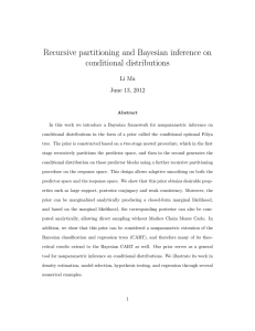 Recursive partitioning and Bayesian inference on