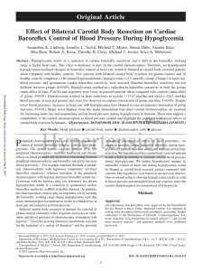 Effect of Bilateral Carotid Body Resection on Cardiac Baroreflex