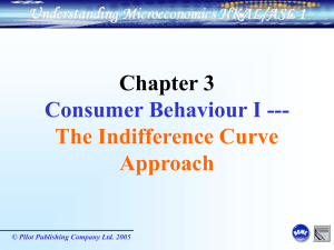 Chapter 3 Consumer Behaviour I — The