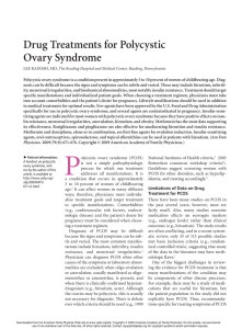 Drug Treatments for Polycystic Ovary Syndrome