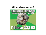Mineral resources 3