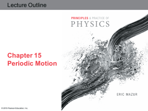 Chapter 15 Periodic Motion
