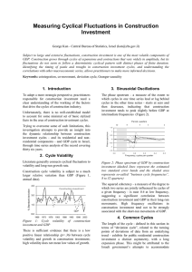 Measuring Cyclical Fluctuations in Construction Investment