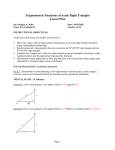Trigonometric Functions of Acute Right Triangles Lesson Plan