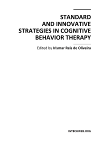 standard and innovative strategies in cognitive behavior therapy