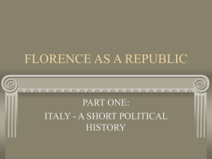 FLORENCE AS A REPUBLIC