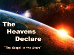 The Heavens Declare Part 1