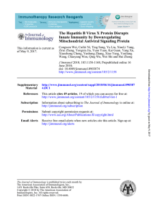 Mitochondrial Antiviral Signaling Protein Innate Immunity by