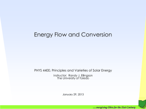 Energy Flow and Conversion - Department of Physics and Astronomy