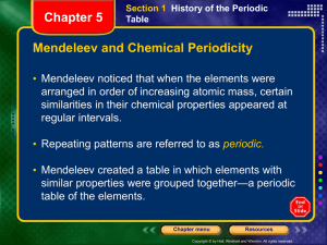 Periods and Blocks of the Periodic Table