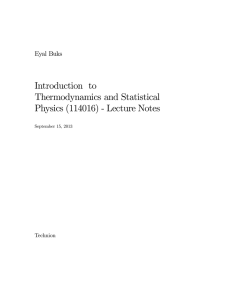 Introduction to Thermodynamics and Statistical Physics