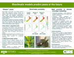 Bioclimatic models predict pests of the future “Sleeper” pests