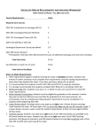 sociology major requirements and advising worksheet