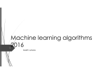 Machine learning algorithms 2016