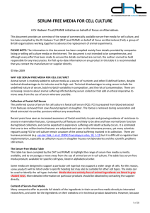 serum-free media for cell culture