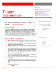 Late and Make-up Work - Mr. Turski`s Technical Theatre