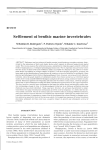 Settlement of benthic marine invertebrates