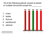 All of the following glands consist of paired or multiple structures