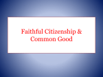 Faithful Citizenship and the Common Good