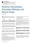 at www.pas.org. rhythmic interpretation, Articulation