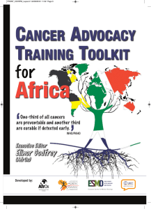 cancer advocacy training toolkit