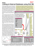 Linking to External Databases using OLE DB