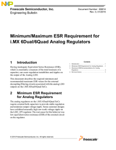 Minimum/Maximum ESR Requirement for i.MX 6Dual/6Quad Analog