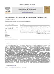 G. Bezhanishvili. Zero-dimensional proximities and zero