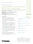 emerging markets: Improved Cyclical trends After a Long